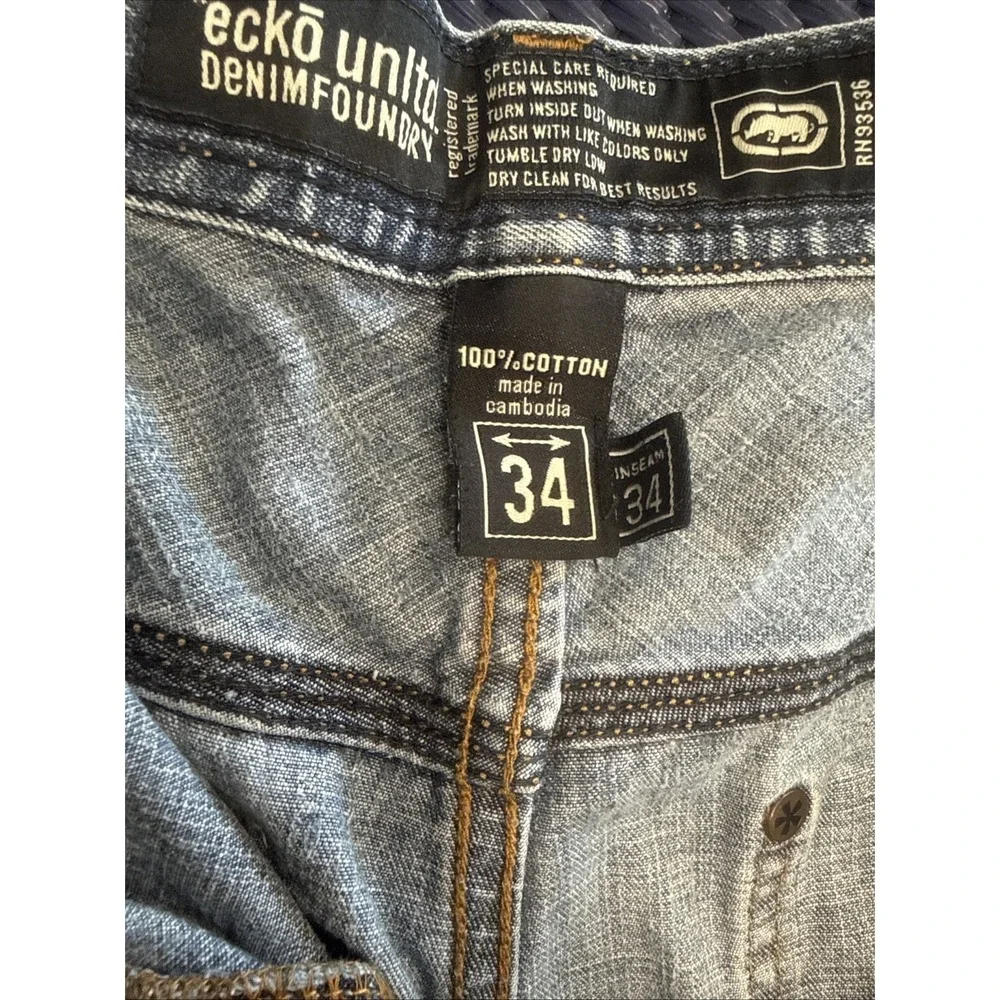 Vintage Ecko‎ Unltd Carpenter Jeans Mens 34 Baggy Y2K Skate Hip Hop Denim